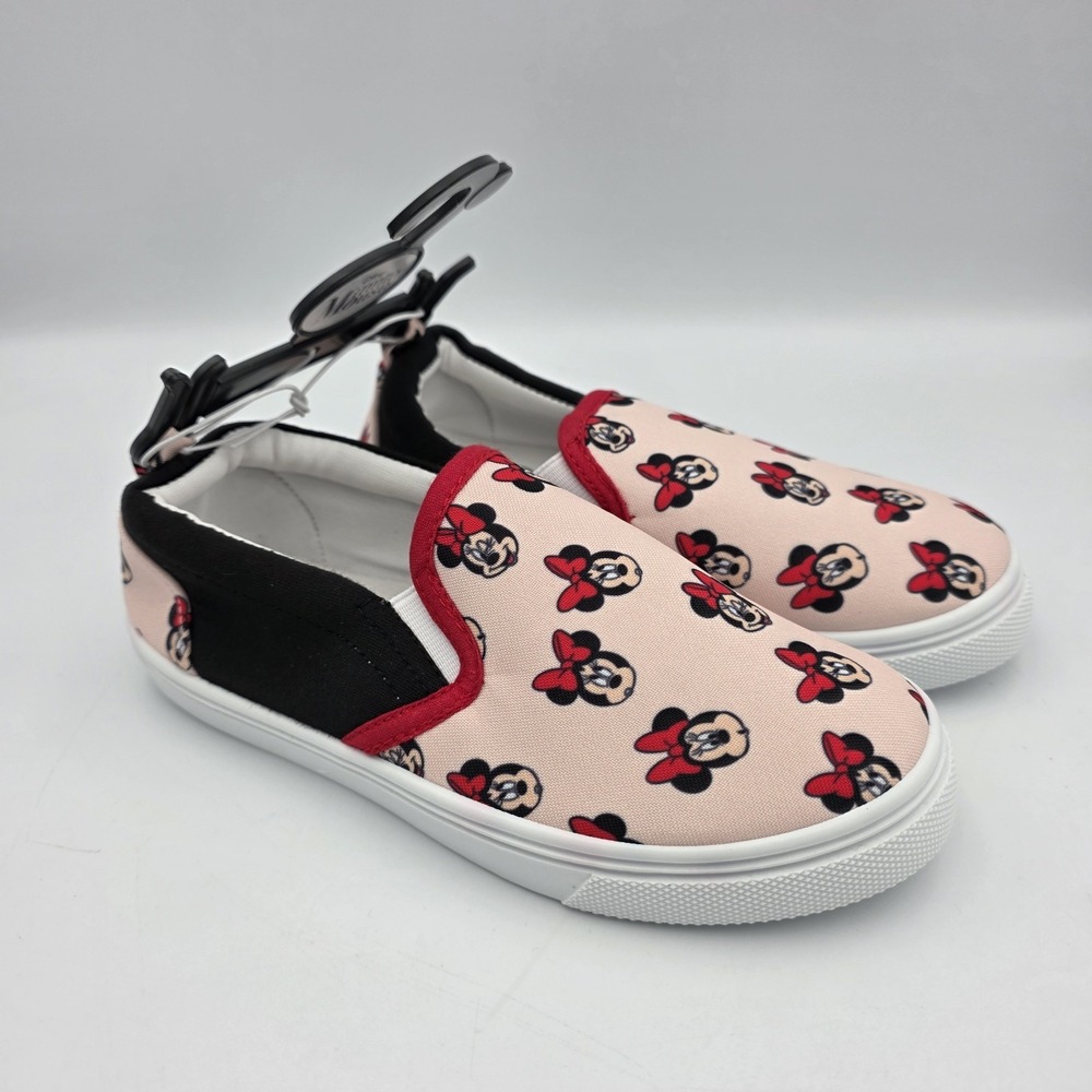 Ground Up Girl's Toddler Pink Minnie Mouse Slip On Sneakers Canvas Disney Sz 13